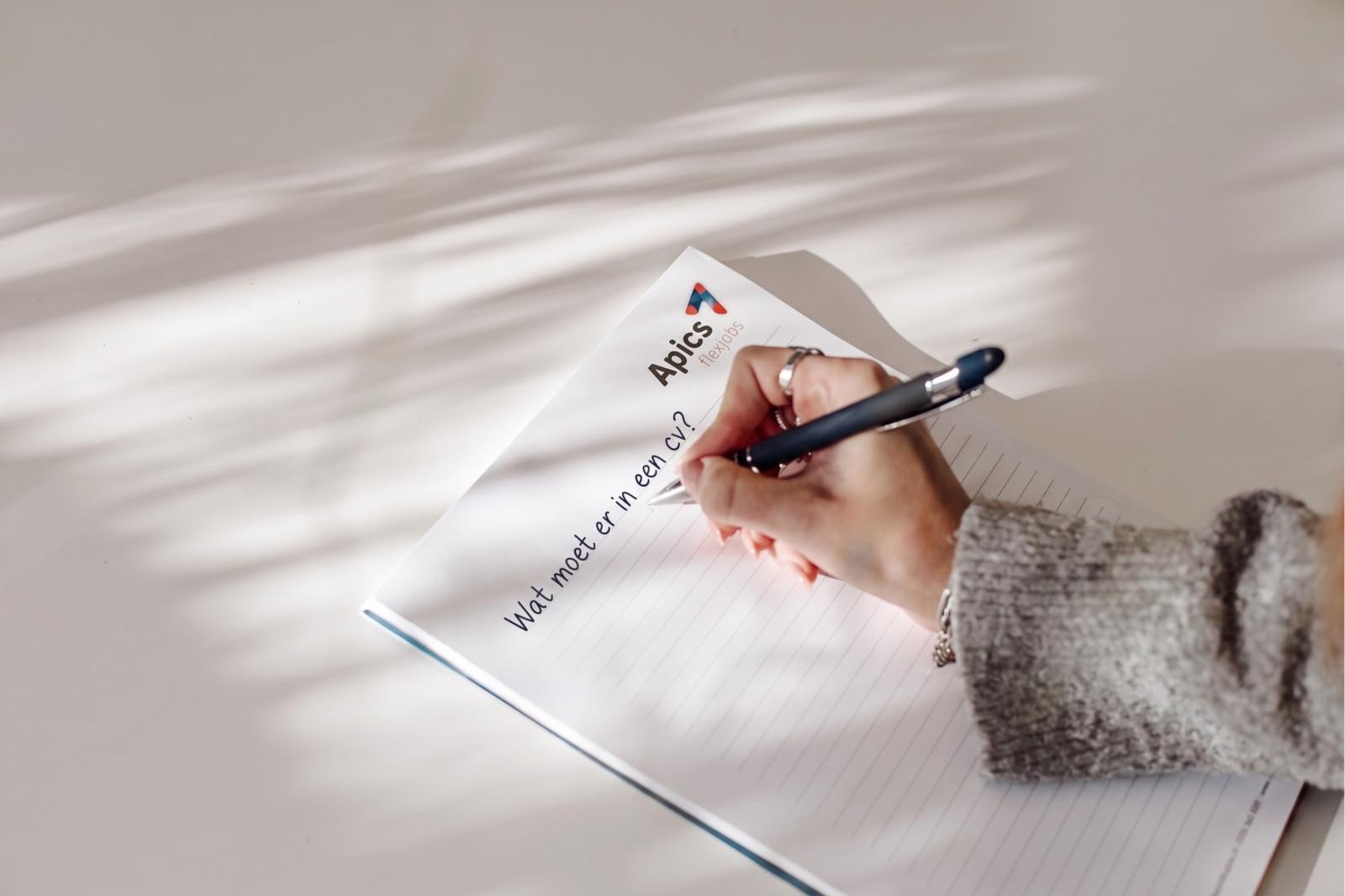 Wat moet er in een cv?